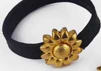 Sunflower Magnetic Clasp, for 10mm Flat Leather or Cork - The Argus Collection