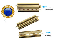 Bar Design, Beadslide Tube Clasp, up to 8/0 Seed Beads, 10x29mm - The Argus Collection