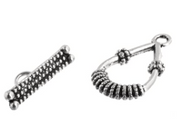 Fancy Drop Toggle Clasp, 2 Finishes