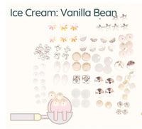 Jesse James, Mini Mix Beads, Ice Cream Collection - The Argus Collection