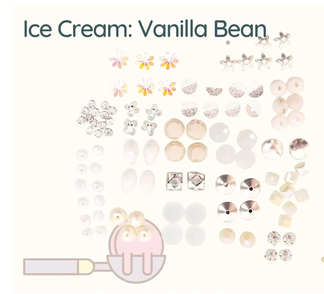 Jesse James, Mini Mix Beads, Ice Cream Collection - The Argus Collection