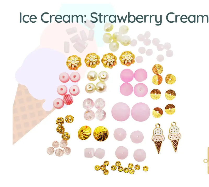 Jesse James, Mini Mix Beads, Ice Cream Collection - The Argus Collection