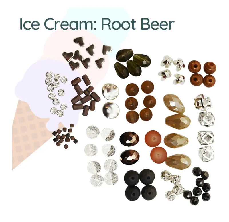 Jesse James, Mini Mix Beads, Ice Cream Collection - The Argus Collection