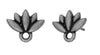 Tierracast Lotus Earring Studs, Titanium Posts, 4 Finishes - The Argus Collection