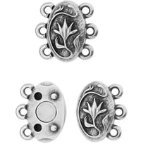 Tierracast Posy, 3-Strand Magnetic Clasp - The Argus Collection