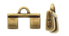 Cymbal, Piperi II Tila Bead Ending or Clasp Connector, 2 Pcs.