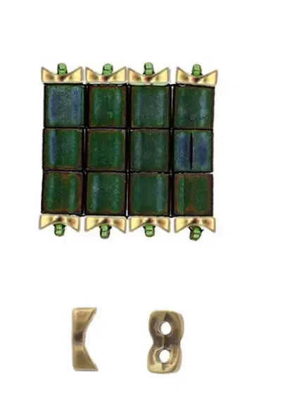 Tourkou, Cymbal Tila Side Bead, 10 Pcs. 4 Finishes - The Argus Collection