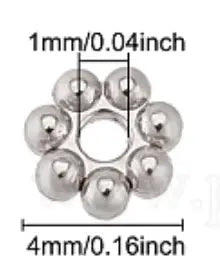 Tierracast Heishi Daisy Spacer Beads, 4mm - The Argus Collection