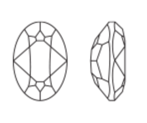 Brilliance Crystal, 4120 (14x10mm) Fancy Stones, Cappuccino Delite - The Argus Collection