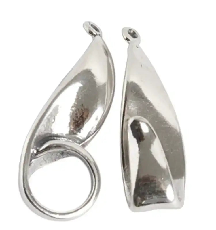 Ribbon Hook & Eye Clasp, Sterling Silver or Bronze - The Argus Collection