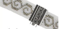 Beadslide Swirl Design, Tube Clasp, 10x24mm - Beadslide Swirl Design, Tube Clasp, 10x24mm - Antique Gold , The Argus Collection