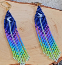 Boreal Moon Earrings Pattern, with Cylin™ Beads, Free Download