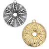 Sea Urchin Pendant, Precious Metal Plating