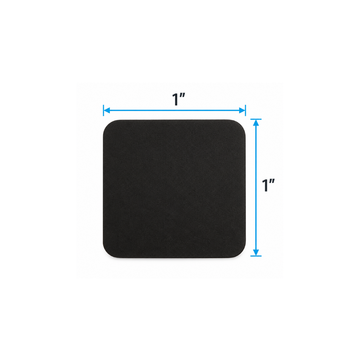 Shine-Rite anti-tarnish tab showing 1 inch by 1 inch dimensions.