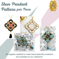 Shun Pendant Pattern par Puca - The Argus Collection