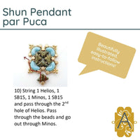 Shun Pendant Pattern par Puca - The Argus Collection