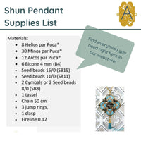 Shun Pendant Pattern par Puca - The Argus Collection