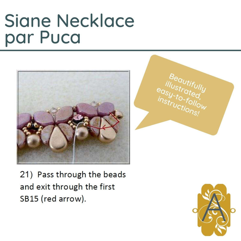 Siane Necklace Pattern par Puca - The Argus Collection