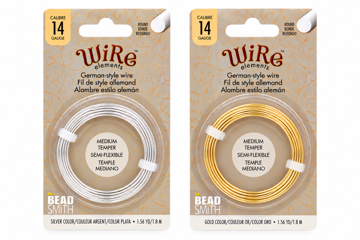 14 Gauge German Wire Silver and Gold in ackaging