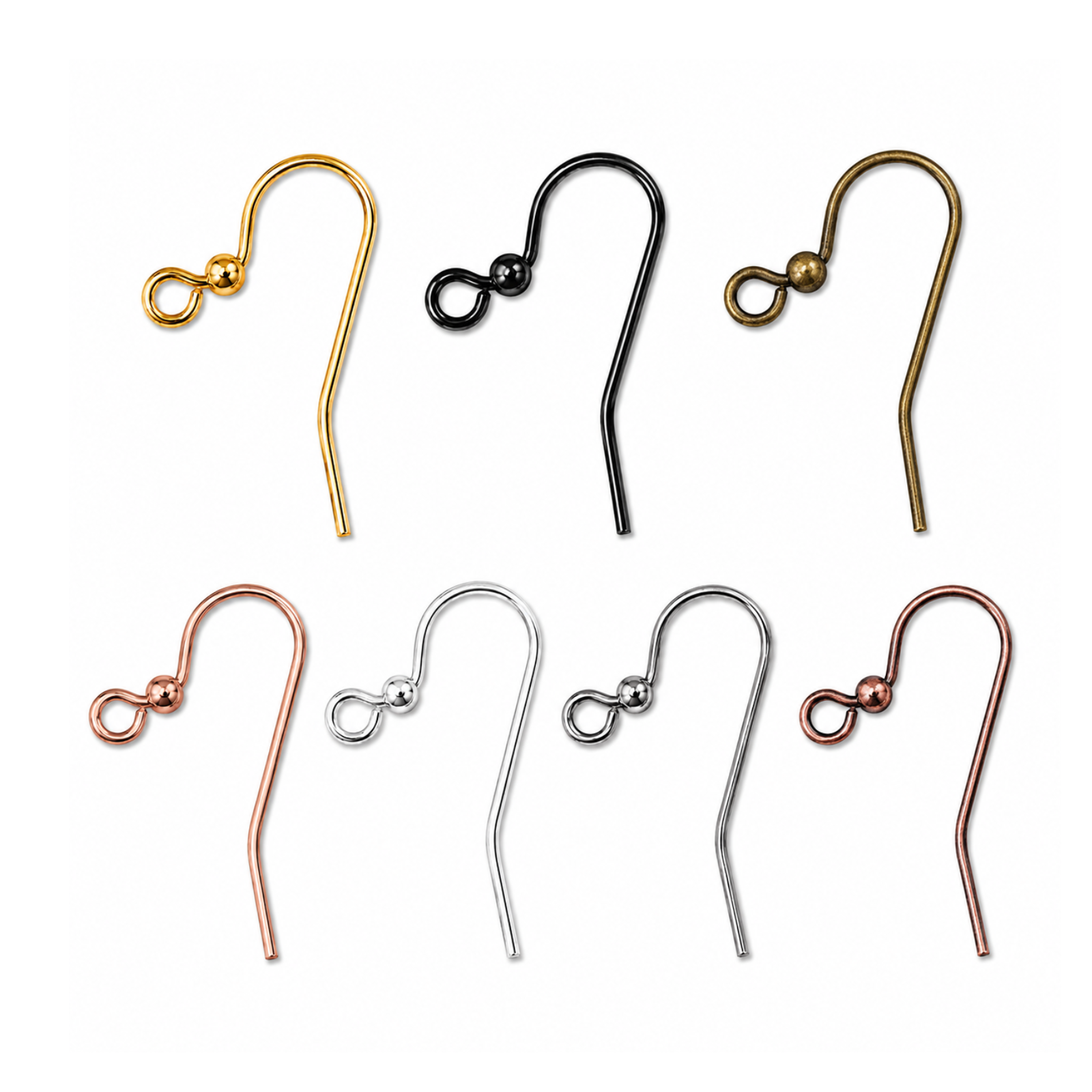 Simpli French Hook Earring Wires, 7 Finishes