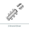 Slide Lock Tube Clasps, 2, 3 or 4 Strand - The Argus Collection