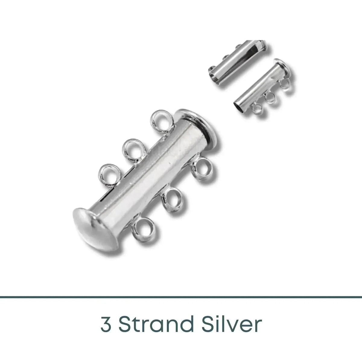 Slide Lock Tube Clasps, 2, 3 or 4 Strand - The Argus Collection