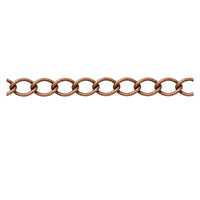 SmallCurbEuroChainAntiqueCopper-Example - The Argus Collection