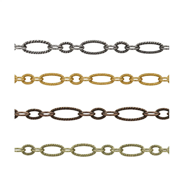 SmallEtchedOvalChain-Listing - The Argus Collection