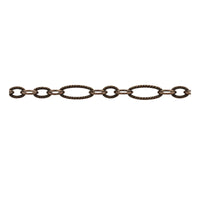SmallEtchedOvalChainAntiqueCopper-Example - The Argus Collection