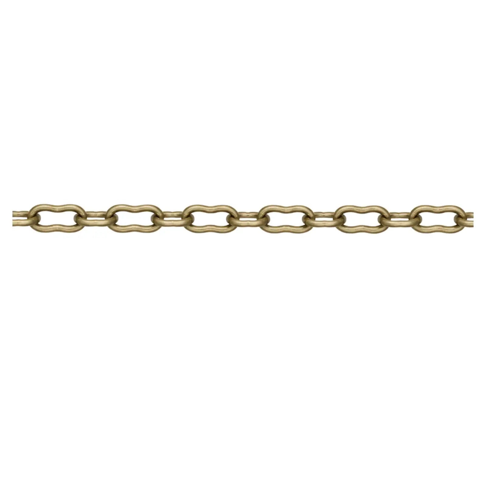 SmallorMediumPeanutEuroChainAntiqueBrass-Example - The Argus Collection