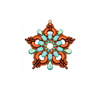 Snowflake Ornament Beading Kit – Complete Bead Kit, 6 Colorways