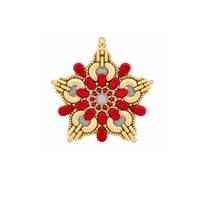 Snowflake Ornament Beading Kit – Complete Bead Kit, 6 Colorways