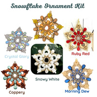Snowflake Ornament Kit, 6 Colorways