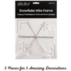 Snowflake Frame, stainless steel, 6", 5 Pieces