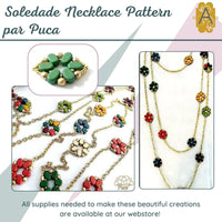 Soledade Necklace Pattern par Puca - The Argus Collection