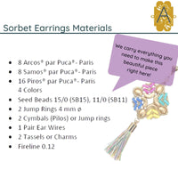 Sorbet Earrings Pattern par Puca - The Argus Collection