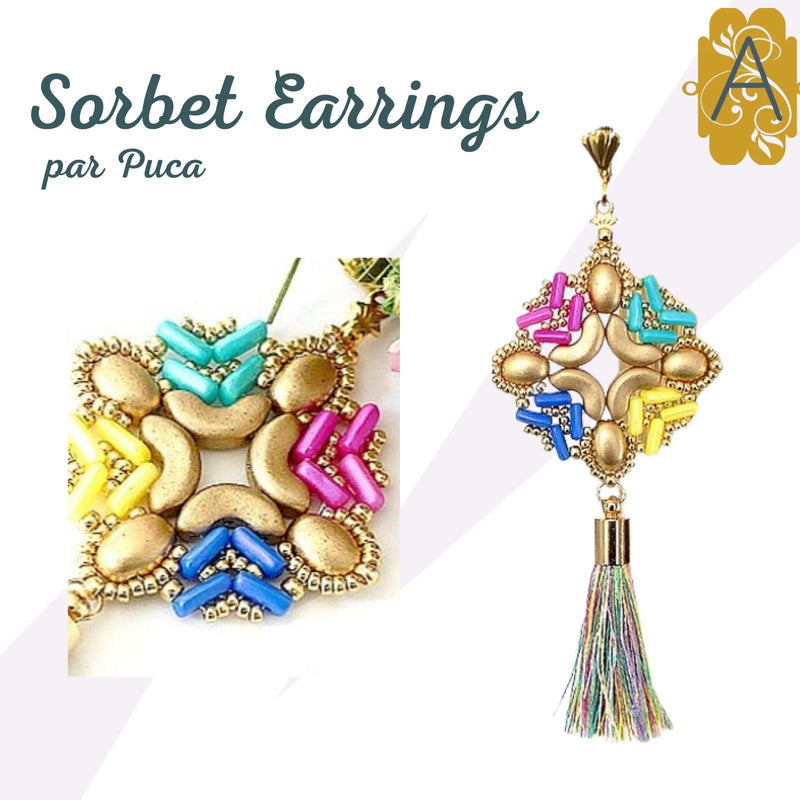 Sorbet Earrings Pattern par Puca - The Argus Collection