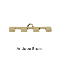 Cymbal, Soros IV Tila Bead Ending or Connectors, 2 Pcs. 4 Finishes