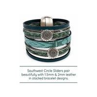 SouthwestCircleSliderforFlatleather-Example3 - The Argus Collection