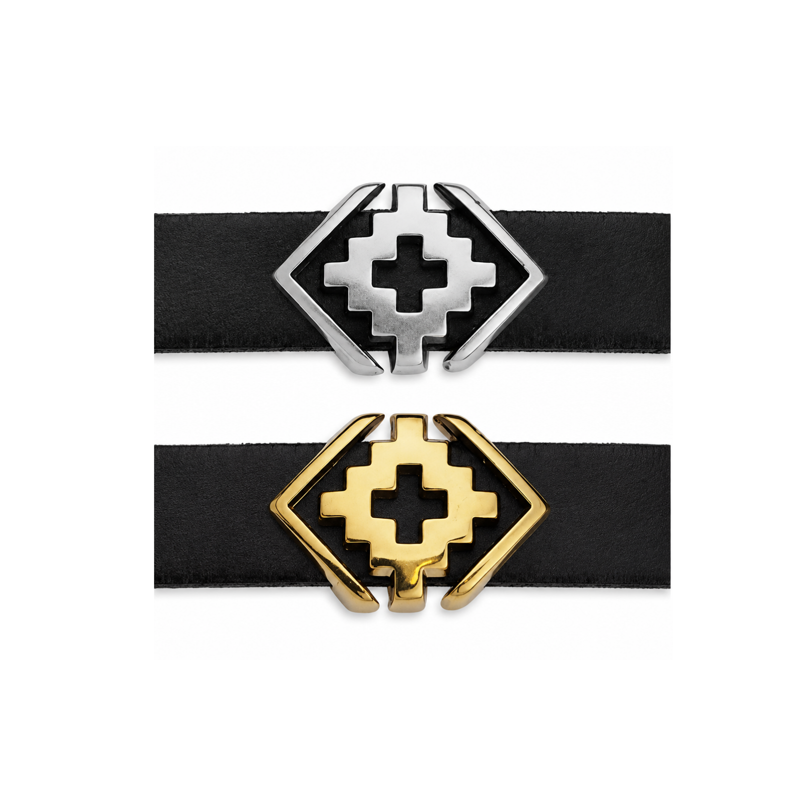 Southwest Cross Rhombus Slider for 5mm Flat Leather or Cork