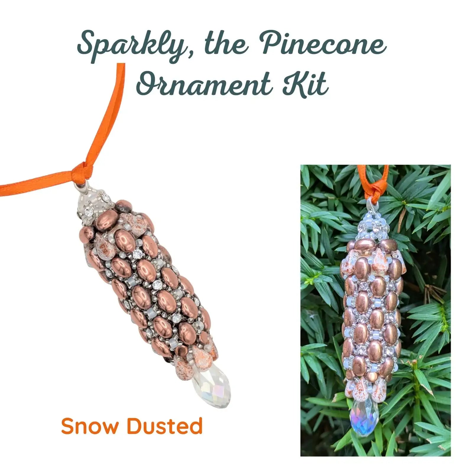 Sparkly, the Pinecone Ornament Bead Kit