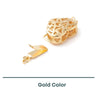 Spiral Heart 1-Strand Box Clasp, 2 Precious Metal Finishes, 1 Piece - The Argus Collection
