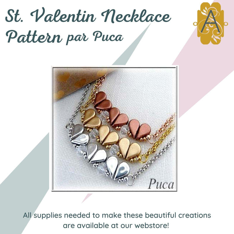 St. Valentin Necklace Pattern par Puca - The Argus Collection