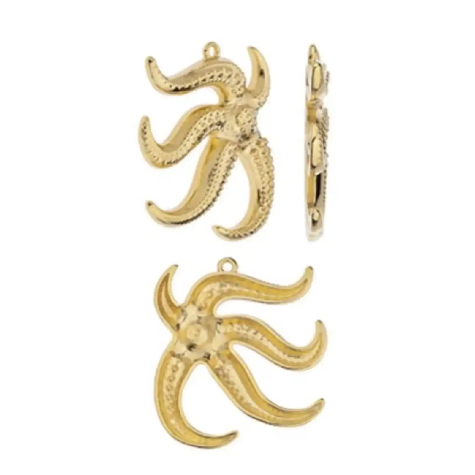 Starfish Pendant, 2 Finishes - The Argus Collection
