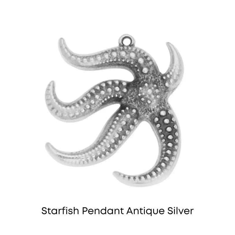 Starfish Pendant, 2 Finishes - The Argus Collection