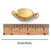 Stainless Steel Bayonet or Peanut Clasp, Gold Plate, 1 Piece - The Argus Collection