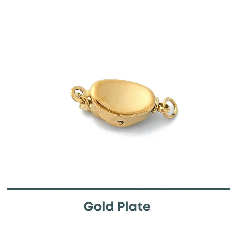 Stainless Steel Bayonet or Peanut Clasp, Gold Plate, 1 Piece - The Argus Collection
