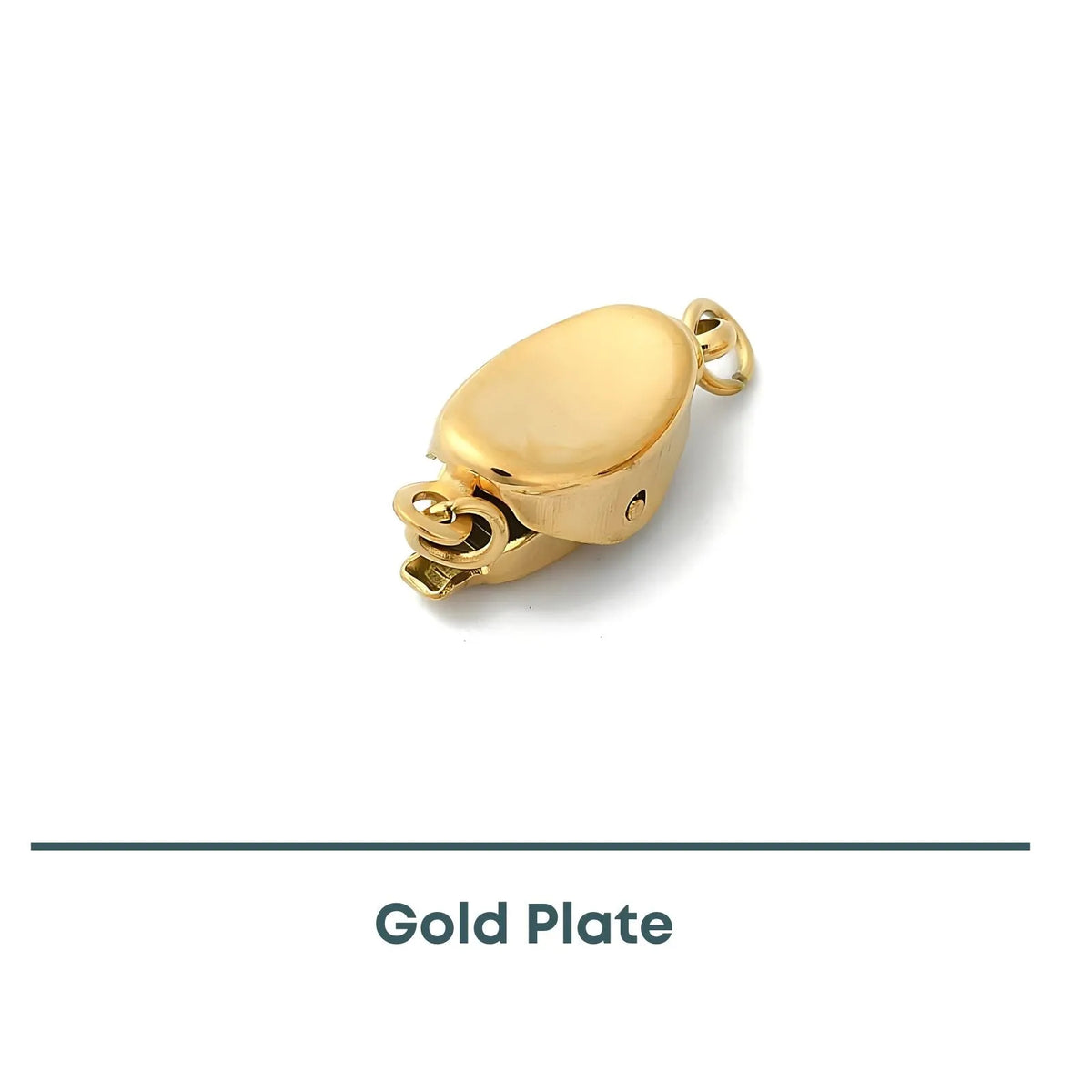 Stainless Steel Bayonet or Peanut Clasp, Gold Plate, 1 Piece - The Argus Collection