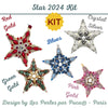 Star 2024 Ornament Complete Bead Kit, design by Les Perles par Puca®