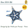 Star 2024 Ornament Complete Bead Kit, design by Les Perles par Puca®